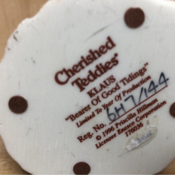 Cherished Teddies Klaus - Picture 5 of 5